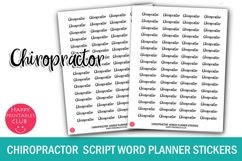 Chiropractor Planner Sticker I Script Words Planner Stickers Product Image 1
