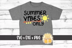 Summer Vibes Only - Summer SVG File - SVG PNG DXF Product Image 1