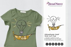 Steampunk Ship SVG | Industrial SVG Product Image 1