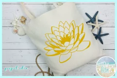 Lotus Water Lily SVG Dxf Eps Png PDF Files For Cricut Silhou Product Image 2