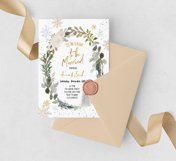Winter floral frames Clipart, Polygonal Clipart Product Image 4