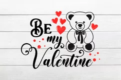 Be my Valentine SVG, Valentine SVG, Valentine's SVG Cut File Product Image 2