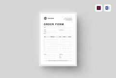 Order Form | MS Word &amp; Indesign Product Image 1