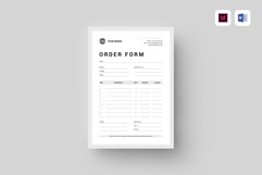 Order Form | MS Word &amp; Indesign Product Image 1