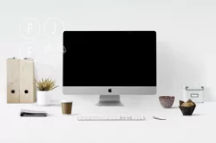 computer mockup & desk mockup bundle - Free Design of The Week Product Image 7