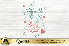Be Kind SVG PNG EPS DXF Positive Quote SVG Inspirational SVG Product Image 6
