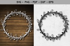 Flower Frame Paper Template Design Product Image 1