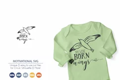 Seagull SVG | You Were Born with Wings SVG | Inspirational Product Image 1