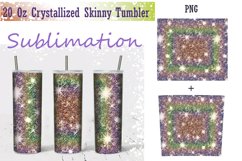20 Oz Crystallized Skinny Tumbler Sublimation Product Image 1