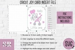 New baby card insert design| Paper cutting | Cricut Joy svg Product Image 5