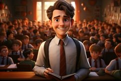 3D Character Child Boy Teacher with relevant environment Product Image 1