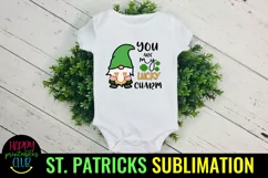 You are My Lucky Charm I St Patricks Day Gnome Sublimation Product Image 2