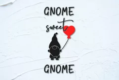 Valentines day porch sign. Vertical sign svg. Gnome Product Image 4