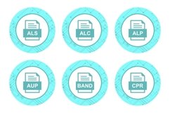 Set Of File Formats Icons Product Image 1