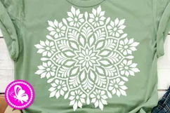 Mandala lotus svg flower Meditation shirt Yoga Pillow Png Product Image 2