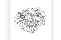 Abstract elegant template with snowdrop Product Image 1