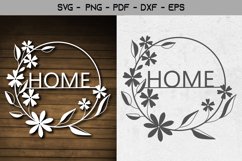 Home Papercut Template SVG Design Product Image 1