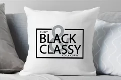 Black Woman SVG PNG EPS DXF Black and Classy SVG AFRO SVG Product Image 5