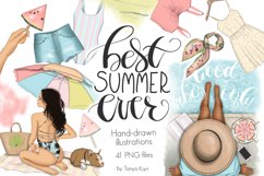 Best Summer Ever Clipart Design Kit Product Image 1