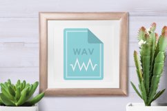 File format icons set, flat style Product Image 4