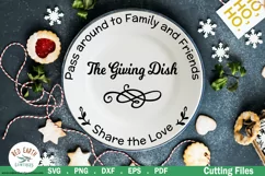 Christmas Sharing plate, Giving plate SVG,DXF,PNG,EPS,PDF Product Image 1