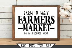 Farm To Table Farmers Market SVG Product Image 3