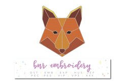 Fox Machine Embroidery Design Product Image 1