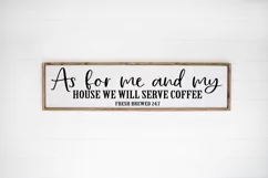 Coffee SVG - As For Me And My House We Serve Coffee Product Image 1