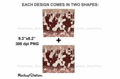 Cowhide Glitter 20oz Skinny Tumbler Sublimation Design PNG Product Image 3