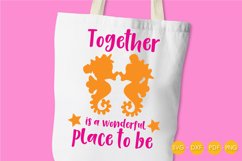 together-wonderful cutting files svg, dxf, pdf, eps included - cut files for cricut and silhouette - Cutting Files SG Product Image 2