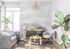 Wall mockup - Wallpaper mockup - Living room scene Product Image 3