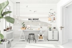 Wall mockup - Wallpaper mockup - Home office - Workspace Product Image 1