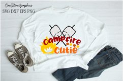 Campfire cutie svg,camping svg,marshmellow svg,campfire svg Product Image 2