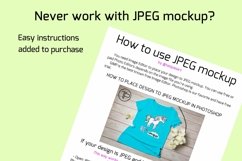 Unisex white T-shirt mockup with fall decor Product Image 4