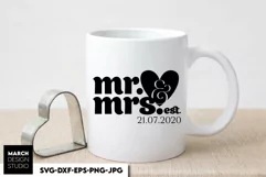 Wedding sign SVG, Mr and Mrs SVG, Hubby Wifey SVG, Sign SVG Product Image 1