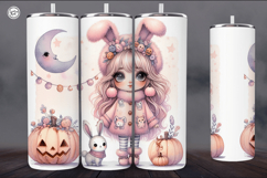 4 Cute Halloween Tumbler Wrap Sublimations, 20 oz Product Image 2