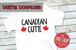 Canadian Cutie | Kids Patriotic T-shirt SVG Product Image 1