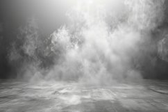 Smoke and Light in a Dark Room or Stage Background Wallpaper Product Image 1