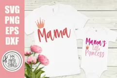 Mommy and me svg | Mama's little princess svg Product Image 1