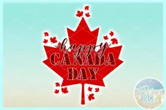 Happy Canada Day Flag July 1st SVG Dxf Eps Png PDF Files Product Image 3