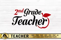 Teacher SVG PNG EPS DXF Teacher Quote SVG 2nd Grade Teacher Product Image 5
