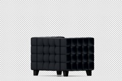 Isometric Arm Chair 3D isolated render Product Image 1