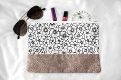 B&amp;W floral seamless pattern, digital paper Product Image 4