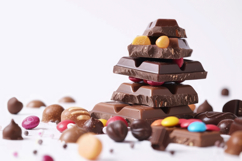 Chocolate and Colorful Candies Background Wallpaper Product Image 1