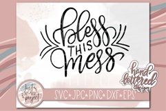 Bless this Mess svg, Hand lettered svg, Hand Lettering svg, Product Image 2