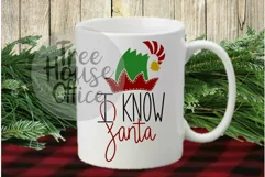 I Know Santa Elf Merry Christmas Holiday SVG DXF PNG Product Image 3
