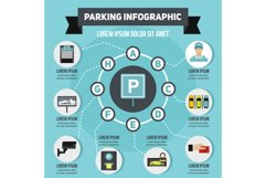 Parking infographic concept, flat style Product Image 1