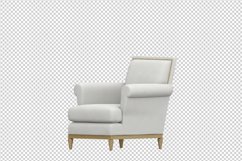 Isometric Arm Chair 3D isolated render Product Image 1