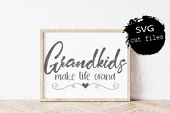 Grandkids Make Life Grand Svg, Family Quote, Make Life Grand Product Image 1