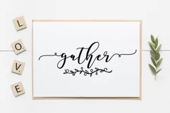 Gather Wall Decor Wall Print SVG Farmhouse svg, Kitchen sign Product Image 2